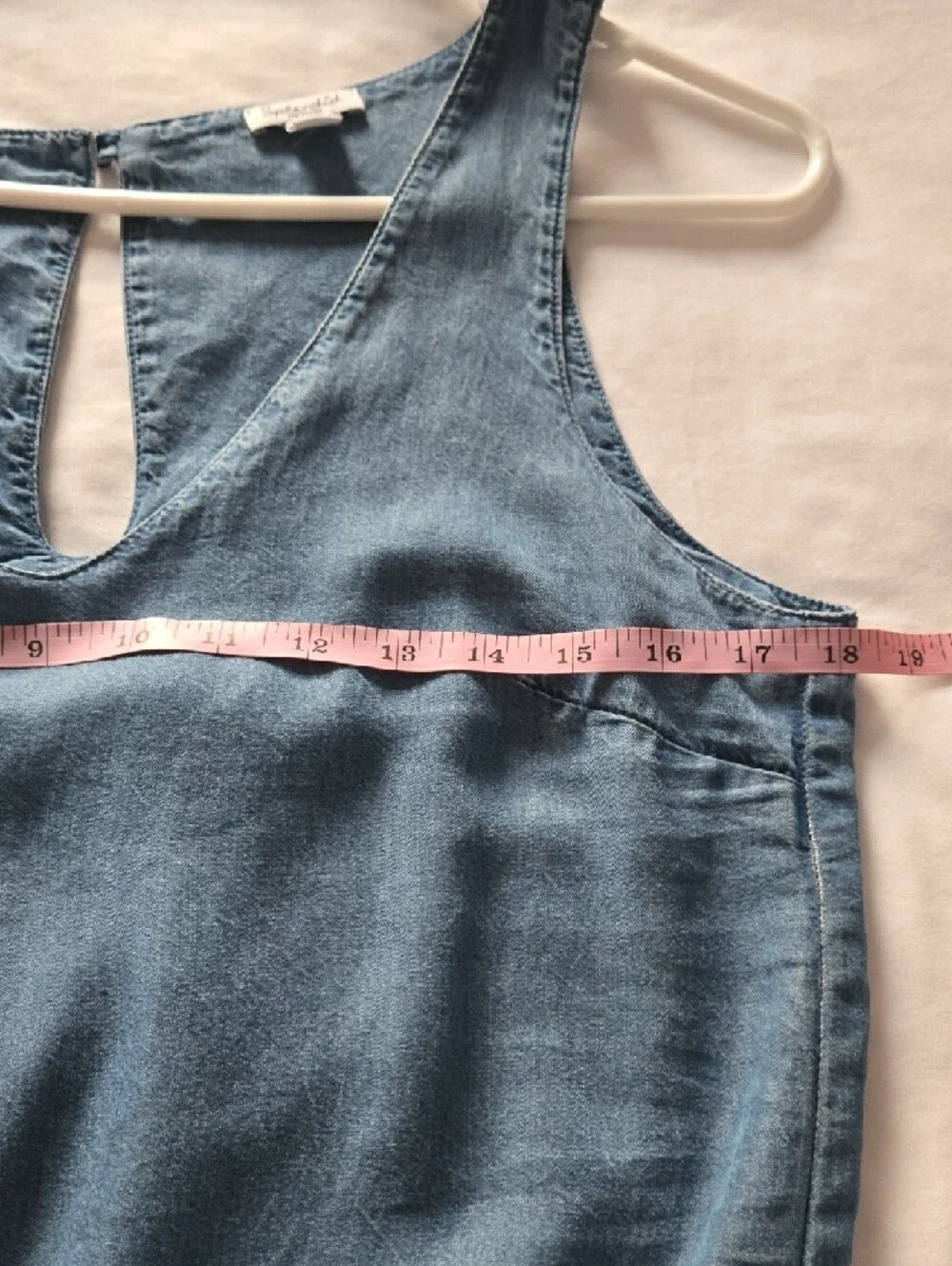 Splendid Chambray Blue Sleeveless Romper -medium - Picture 11 of 13